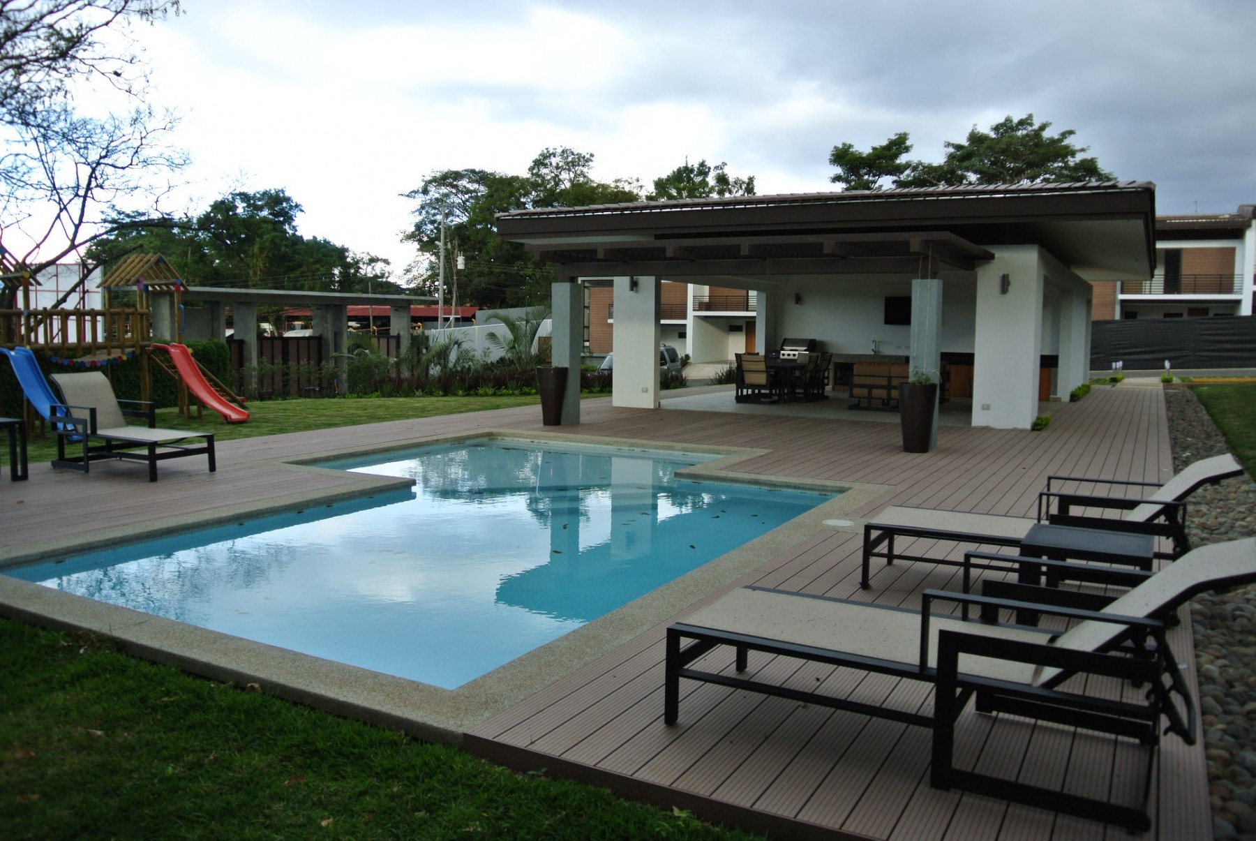 Pool construction in Escazu Costa Rica